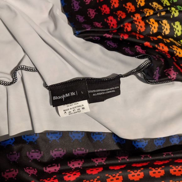 BLACK MILK SPACE INVADERS RAINBOW SKATER DRESS - Picture 8 of 8